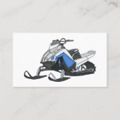 Carte De Visite Illustration de motoneige (Dos)