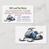 Carte De Visite Illustration de motoneige (Devant / Derrière)