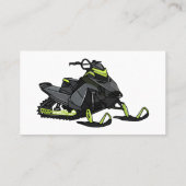 Carte De Visite Illustration de motoneige (Dos)