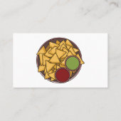 Carte De Visite Illustration de Nachos (Dos)