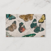 Carte De Visite Illustration de papillon antique : 1820 Orfèvre (Dos)