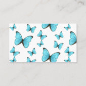 Carte De Visite Illustration de papillons Morpho (Dos)