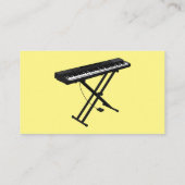Carte De Visite Illustration de piano clavier (Dos)