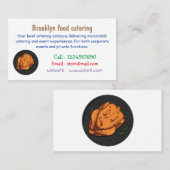 Carte De Visite Illustration de poulet rôti (Devant / Derrière)