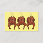Carte De Visite Illustration de poulet rôti (Dos)