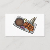 Carte De Visite Illustration de Satay (Dos)