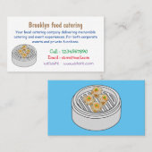 Carte De Visite Illustration de Shumai dim sum (Devant / Derrière)