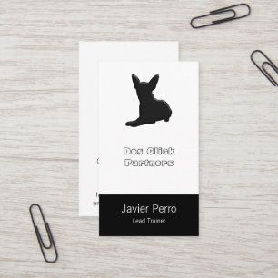 Carte De Visite Illustration de silhouette de chiwawa de chien