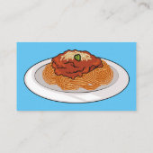 Carte De Visite Illustration de Spaghetti (Dos)