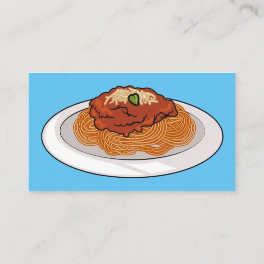 Carte De Visite Illustration de Spaghetti (Dos)