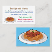 Carte De Visite Illustration de Spaghetti (Devant / Derrière)