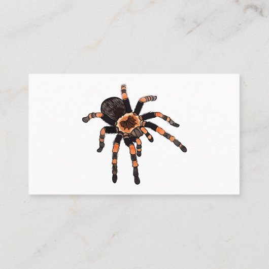 Carte De Visite Illustration de Tarantula (Dos)