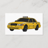 Carte De Visite Illustration de taxi (Dos)