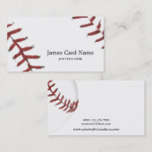 Carte De Visite Illustration de texture de baseball (Devant / Derrière)