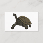 Carte De Visite Illustration de tortue terrestre des Galapagos (Dos)