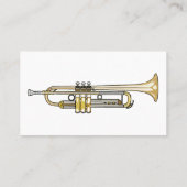 Carte De Visite Illustration de trompette (Dos)