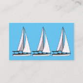 Carte De Visite Illustration de voilier (Dos)