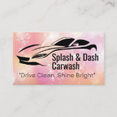 Carte De Visite Illustration de voiture de sport | Bulles | AutoCa (Devant)