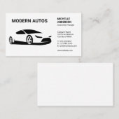Carte De Visite Illustration de voiture de sport | Services Auto (Devant / Derrière)