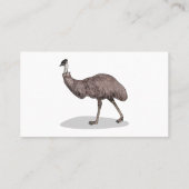 Carte De Visite Illustration d'Emu bird (Dos)