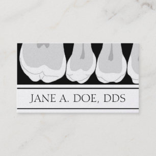 Carte De Visite Illustration dentaire de rayon X de dents de