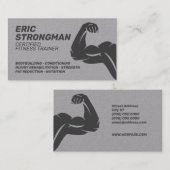Carte De Visite Illustration des biceps de flex musculaire (Devant / Derrière)