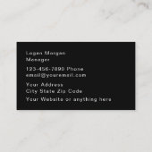 Carte De Visite Illustration des outils de construction classique (Dos)