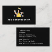 Carte De Visite Illustration des outils de construction classique (Devant / Derrière)