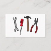 Carte De Visite Illustration des outils de menuiserie (Dos)