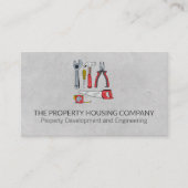 Carte De Visite Illustration des outils main | Construction du bât (Devant)