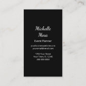 Carte De Visite Illustration des palmiers tropicaux botaniques mod (Dos)