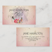 Carte De Visite Illustration des yeux de Glam Stylist Salon (Devant / Derrière)