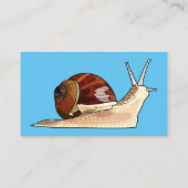 Carte De Visite Illustration d'escargot (Dos)