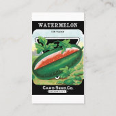 Carte De Visite Illustration d'étiquette de pochette de graines vi (Dos)