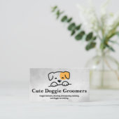 Carte De Visite Illustration Doggie | Groomers (Debout devant)