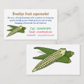 Carte De Visite Illustration d'Okra (Devant / Derrière)