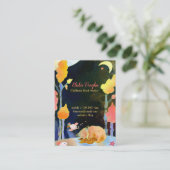 Carte De Visite Illustration Dreaming Woodland Fox (Debout devant)