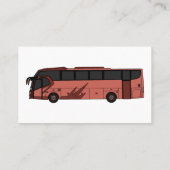 Carte De Visite Illustration du bus (Dos)