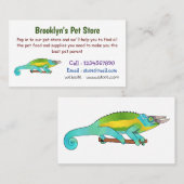 Carte De Visite Illustration du caméléon de Jackson (Devant / Derrière)