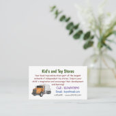 Carte De Visite Illustration du camion de mélange de béton (Debout devant)