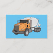 Carte De Visite Illustration du camion de mélange de béton (Dos)