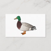 Carte De Visite Illustration du canard de Majard (Dos)