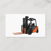 Carte De Visite Illustration du chariot élévateur (Dos)
