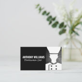 Carte De Visite Illustration du chef | Cuisine (Debout devant)