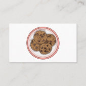 Carte De Visite Illustration du cookie de puce à chocolat (Dos)