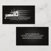 Carte De Visite Illustration du déplacement d'un camion | Transpor (Devant / Derrière)