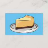 Carte De Visite Illustration du dessin animé Cheesecake (Dos)