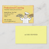 Carte De Visite Illustration du dessin animé de Cute Chef | Servic (Devant / Derrière)