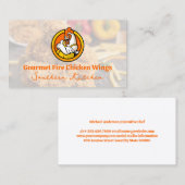 Carte De Visite Illustration du dessin du poule haut | Restaurant (Devant / Derrière)