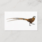 Carte De Visite Illustration du faisan de Reeves (Dos)